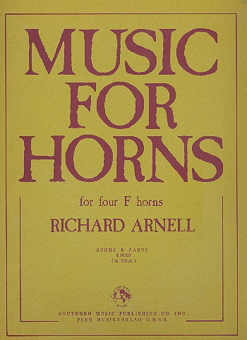 Music for Horns for 4 horns in F