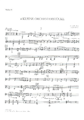 4 kleine Orchesterstücke für Orchester