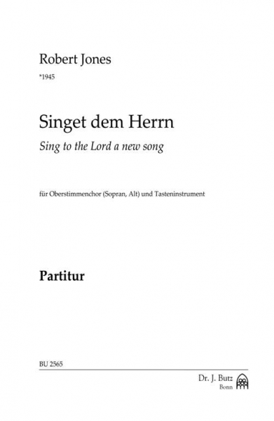 Singet dem Herrn für Frauenchor (Kinderchor) und Tasteninstrument