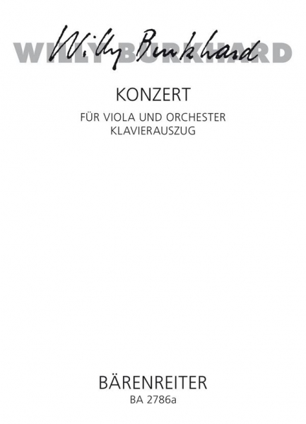 Konzert für Viola und Orchester für Viola und Klavier