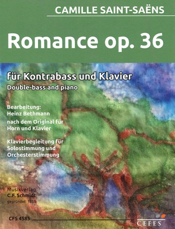 Romance op.36 für Kontrabass (Solo- und Orchesterstimmung) und Klavier