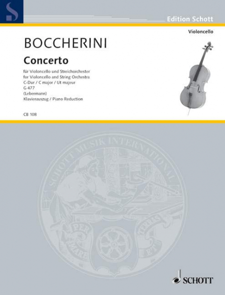 Concerto Nr. 1 C-Dur G 477 für Violoncello und Streichorchester, 2 Hörner ad libitum