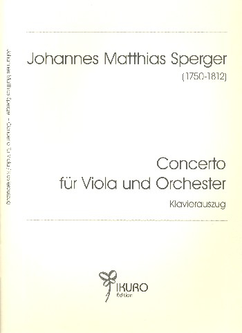 Konzert für Viola und Orchester für Viola und Klavier (originale und erleichterte Fassung)