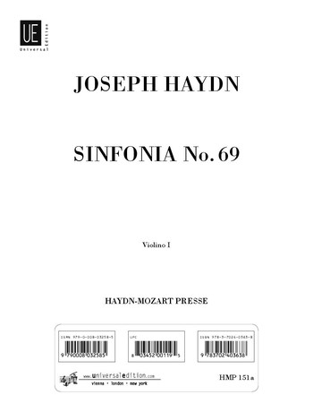SINFONIE C-DUR NR.69 HOB.I:69 FUER ORCHESTER
