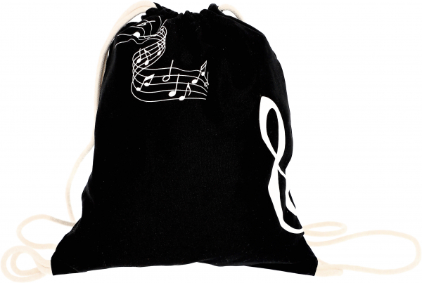 Turnbeutel agifty Bag Violinschlüssel schwarz