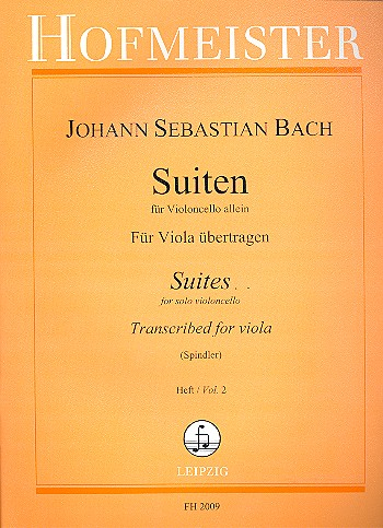 Suiten für Violoncello Band 2 (Nr.4-6) für Viola