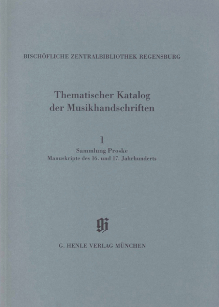 Bischöfliche Zentralbibliothek Regensburg Sammlung Proske