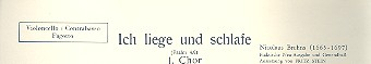 Ich liege und schlafe für gem Chor und Orchester
