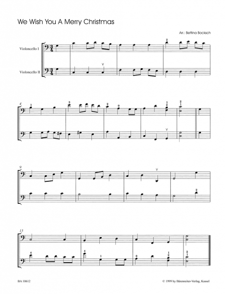 2 Spielpartituren Christmas Hits for 2 Cellos