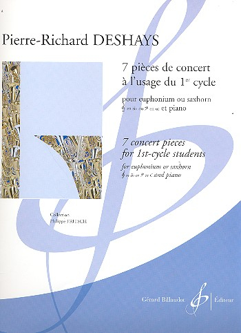 7 Pièces de concert à l&#039;usage du 1er cycle pour euphonium (saxhorn) et piano