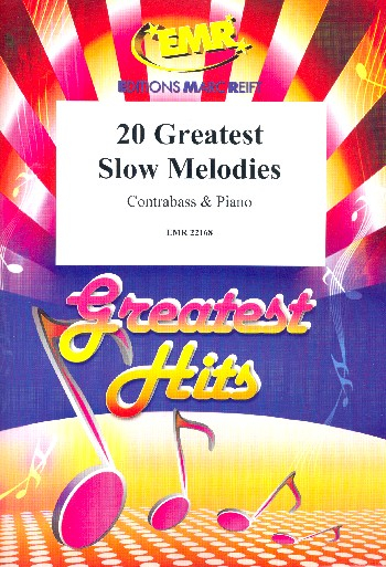 20 greatest slow Melodies for double bass and piano