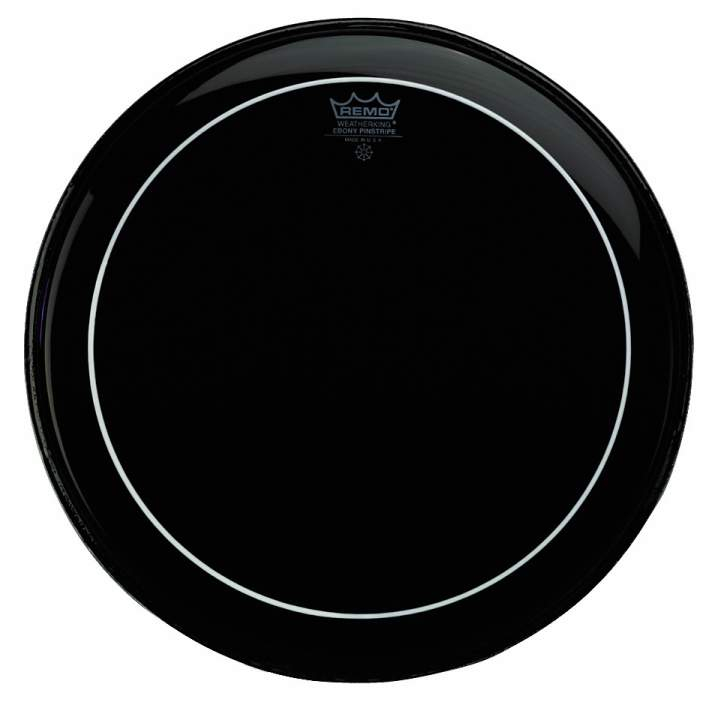 Remo Schwarz Pinstripe Ebony 14", Tom Batter Tom Fell - Image 3