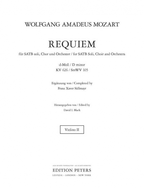 Requiem KV626 für Soli, gem Chor und Orchester