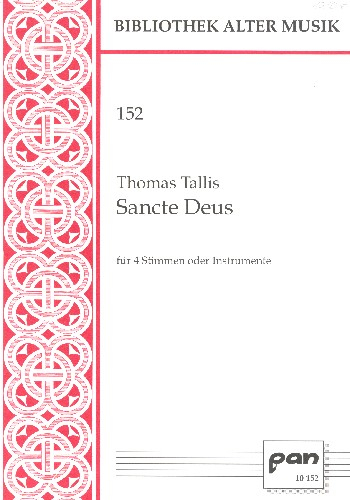 Sancte Deus für 4 Stimmen oder Instrumente