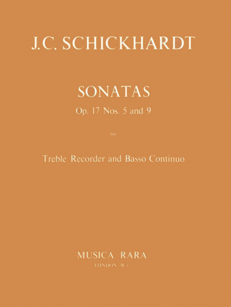 Sonatas op.17 nos.5 and 9 for treble recorder and bc