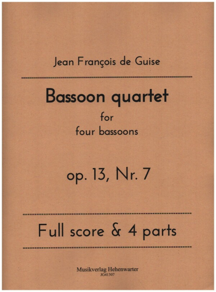 Bassoon quartet op.13 Nr.7 for 4 bassoons