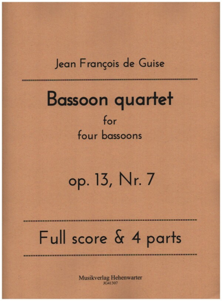 Bassoon quartet op.13 Nr.7 for 4 bassoons