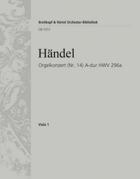 Konzert A-Dur Nr.14 HWV296 für Orgel und Orchester