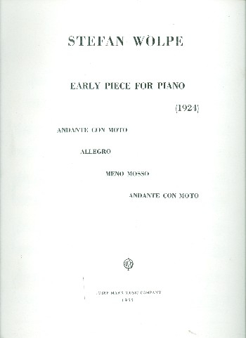 Early Piece for piano