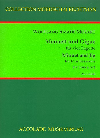 Menuett und Gigue KV576b und KV574 für 4 Fagotte