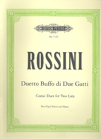 Duetto buffo a due gatti für 2 Singstimmen und Klavier
