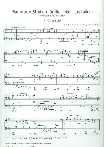 Pianoforte-Studien für die linke Hand allein op.113 für Klavier linke Hand