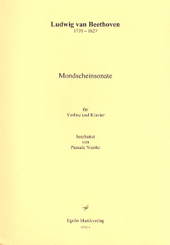 Mondscheinsonate op.27,2 (1. Satz): für Violine und Klavier
