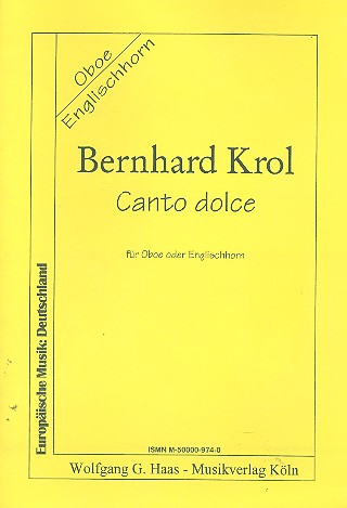 Canto dolce für Oboe (Englischhorn)