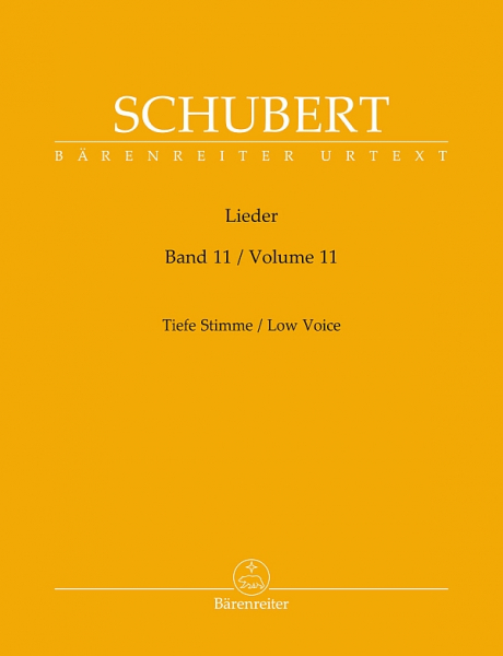 Lieder Band 11 für tiefe Stimme und Klavier