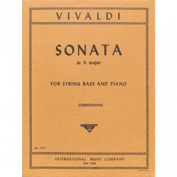 Sonata a major for string bass and piano