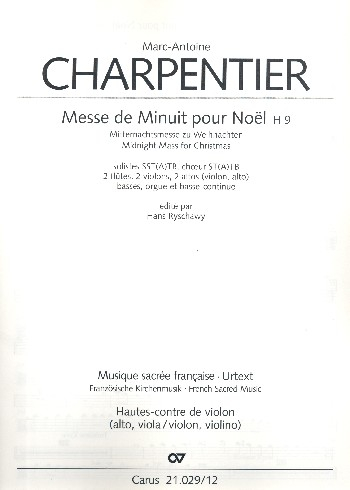 Messe de minuit pour Noel H9 für Soli, gem Chor und Orchester