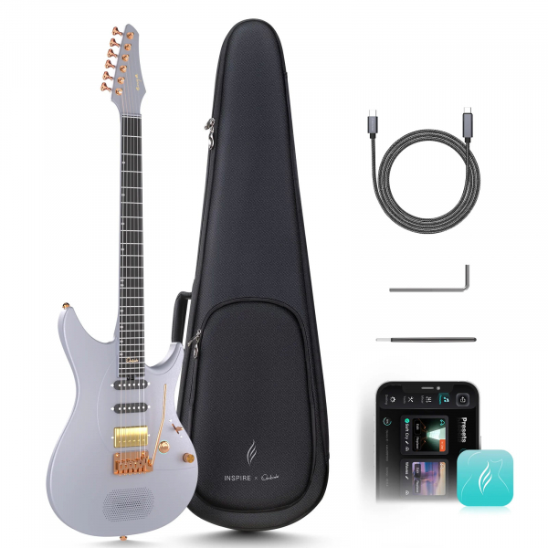 E-Gitarre Enya Inspire Ozielzinho Signature Midnight Grey