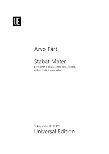 Stabat Mater per soprano, contratenore (alto), tenore, violino, viola e violoncello
