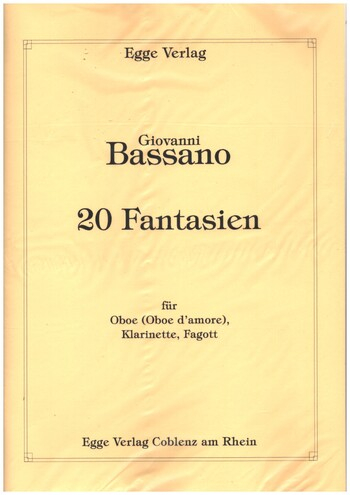 20 Fantasien für Oboe (Oboe d&#039;amore), Klarinette und Fagott