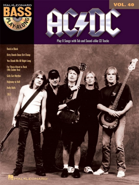 AC/DC (+audio access): Bass Playalong vol.40 vocal/bass/tab