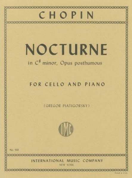 Nocturne c sharp minor oppost. for piano