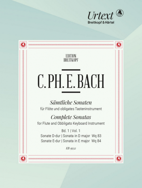 Sämtliche Sonaten Band 1 für Flöte und Cembalo (Klavier)