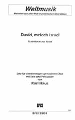 DAVID MELECH ISRAEL FUER GEM CHOR, SINGPARTITUR