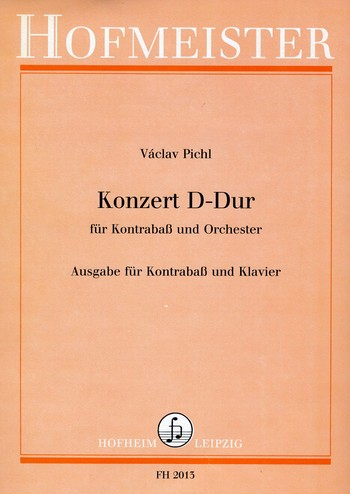 Konzert D-Dur für Kontrabass und Orchester für Kontrabass und Klavier