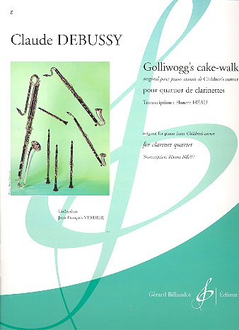 Golliwogg&#039;s Cake-Walk pour 4 clarinettes partition et parties