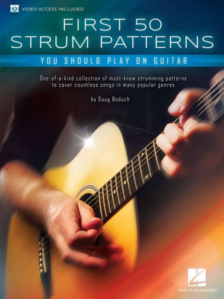 Spielbuch für Gitarre First 50 Strum Patterns You Should Play on Guitar (+Online-Video)