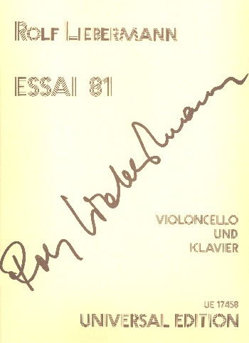 Essai 81 für Violoncello und Klavier