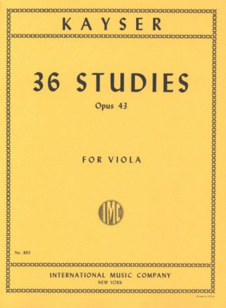36 Studies op.43 for viola
