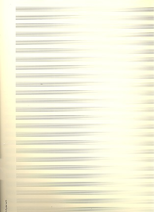 Notenpapier Quart-Format hoch 28 Systeme 27x34 cm ohne Hilfslinien (5 Bögen)