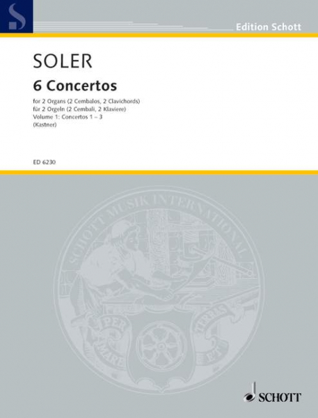 VI Conciertos de dos Organos obligados Band 1 für 2 Orgeln, 2 Cembali, 2 Clavichorde, 2 Klaviere ode