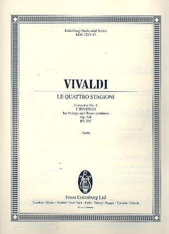 Konzert op.8,4 RV297 für Violine, Streichorchester und Bc
