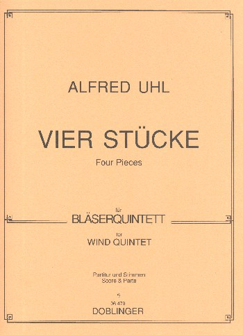 4 Stücke für Flöte, Oboe, Klarinette, Horn in F und Fagott
