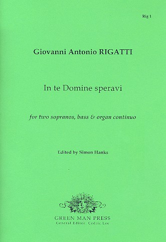 In te Domine speravi für 2 Soprane, Bass und Orgel continuo