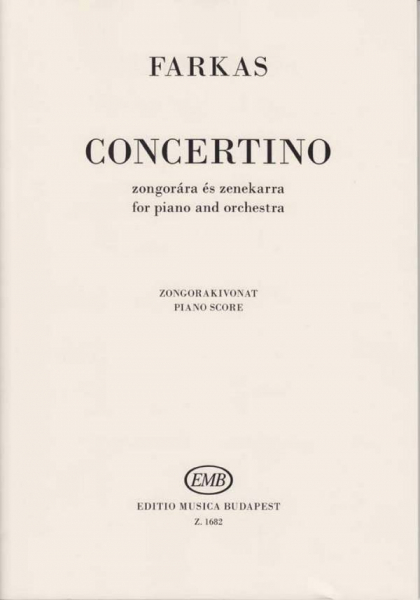 CONCERTINO FUER KLAVIER UND ORCHESTER FUER 2 KLAVIERE