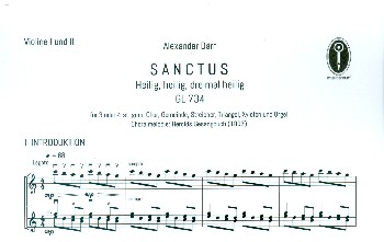 Sanctus für gem Chor (SAM/SATB), Gemeinde und Orgel (Instrumente ad lib)